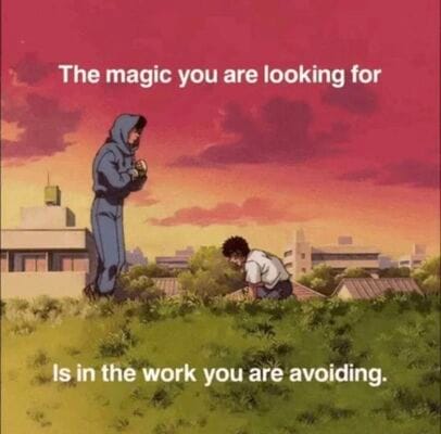 Run towards the pain